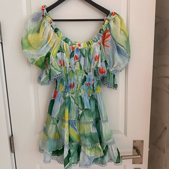 Charo Ruiz Multicolor Smocked Dress - Picture 1 of 3